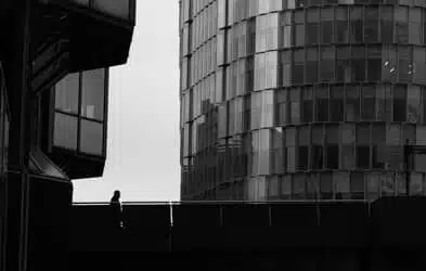 La Défense sous la pluie