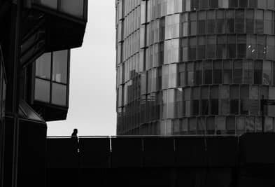 La Défense sous la pluie