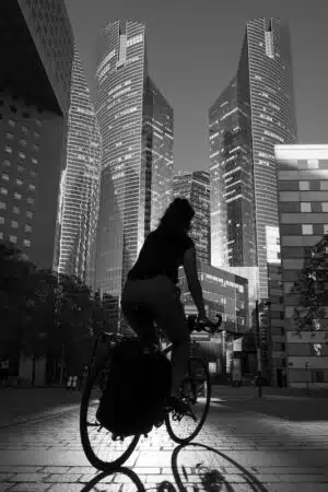 La Défense à bicyclette